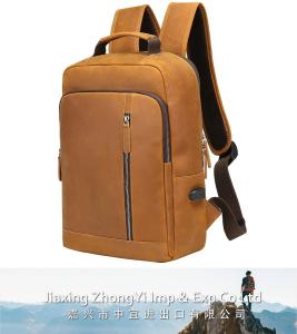 Genuine Leather Backpack, Laptop Backpack