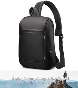 Mens Sling Laptop Backpack, Slim Casual Daypack