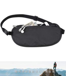 RFID Blocking Money Belt Bag, RFID Travel Pouch